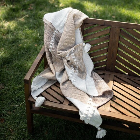 Hand-woven Throw Blanket - Picture 1 of 5